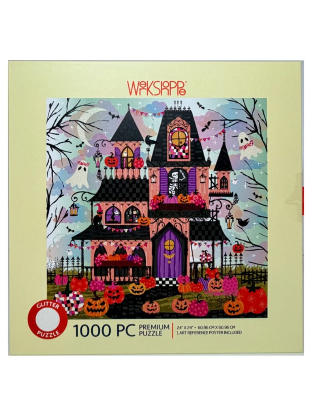 WerkShoppe Boohemian Mansion 1000 Piece Glitter Jigsaw Puzzle Helen Black NEW